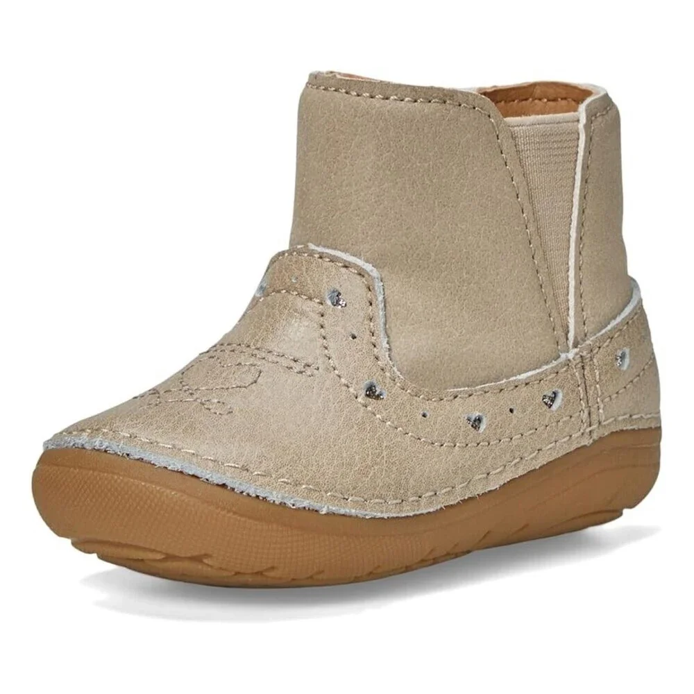 Stride Rite Gigi BG038501 Boots Toddler US 3.5 Brown Leather Memory Foam ZOGG679